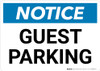 Notice: Guest Parking Landscape