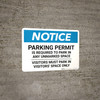 Notice: Parking Permit Is Required To Park In Any Unmarked Space Landscape Notice: Parking Permit Is Required To Park In Any Unmarked Space Landscape