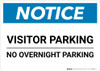 Notice: Visitor Parking - No Overnight Parking Landscape Notice: Visitor Parking - No Overnight Parking Landscape