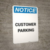 Notice: Customer Parking Portrait Notice: Customer Parking Portrait
