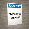 Notice: Employee Parking Portrait