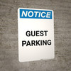 Notice: Guest Parking Portrait