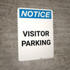 Notice: Visitor Parking Portrait