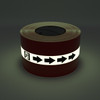 SafetyTac® Glowstripe: Egress Symbol With Arrow - Inline Printed Floor Marking Tape SafetyTac® Glowstripe: Egress Symbol With Arrow - Inline Printed Floor Marking Tape