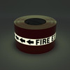 SafetyTac® Glowstripe: Fire Exit With Arrows - Inline Printed Floor Marking Tape SafetyTac® Glowstripe: Fire Exit With Arrows - Inline Printed Floor Marking Tape