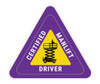 Certified Manlift Driver Purple Triangle - Hard Hat Sticker Certified Manlift Driver Purple Triangle - Hard Hat Sticker