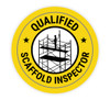 Qualified Scaffold Inspector - Hard Hat Sticker