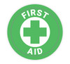 First Aid Green with Cross Symbol - Hard Hat Sticker First Aid Green with Cross Symbol - Hard Hat Sticker