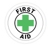 First Aid White with Cross Symbol - Hard Hat Sticker