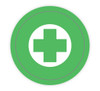 First Aid Cross Icon - Hard Hat Sticker First Aid Cross Icon - Hard Hat Sticker