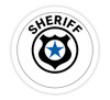 Sheriff with Icon - Hard Hat Sticker