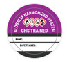 Globally Harmonized System with Write-on Name and Date Trained - Hard Hat Sticker