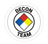 Decon Team with NFPA Symbol - Hard Hat Sticker Decon Team with NFPA Symbol - Hard Hat Sticker