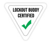 Lockout Buddy Certified Triangle - Hard Hat Sticker Lockout Buddy Certified Triangle - Hard Hat Sticker