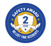 2 Year Safety Award - No Lost Time Accidents - Hard Hat Sticker 2 Year Safety Award - No Lost Time Accidents - Hard Hat Sticker