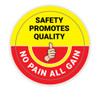 Safety Promotes Quality - Hard Hat Sticker Safety Promotes Quality - Hard Hat Sticker