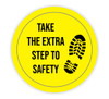Take the Extra Step to Safety - Hard Hat Sticker
