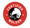 Certified Welder - Hard Hat Sticker Certified Welder - Hard Hat Sticker