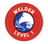 Welder Level 1 - Hard Hat Sticker