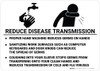 Reduce Disease Transmission - Wall Sign