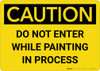 Caution: Do Not Enter While Painting In Process Landscape Caution: Do Not Enter While Painting In Process Landscape
