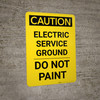 Caution: Electric Service Ground Do Not Paint Portrait