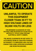 Caution: Unlawful To Operate This Equipment Portrait Caution: Unlawful To Operate This Equipment Portrait