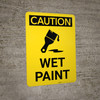 Caution: Wet Paint with Icon Portrait