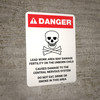 Danger: Lead Work Area May Damage Fertility or Cause Nerve Damage Portrait