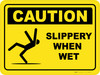 Slippery When Wet Floor Sign Slippery When Wet Floor Sign