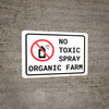 No Toxic Spray - Organic Farm with Icon Landscape No Toxic Spray - Organic Farm with Icon Landscape