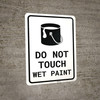 Do Not Touch Wet Paint with Icon Portrait