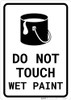 Do Not Touch Wet Paint with Icon Portrait