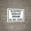 Electric Service Ground - Do Not Paint Landscape