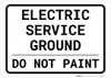 Electric Service Ground - Do Not Paint Landscape