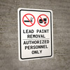 Lead Paint Removal - Authorized Personnel Only Portrait Lead Paint Removal - Authorized Personnel Only Portrait
