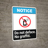 Notice: Do Not Deface - No Graffiti ANSI Portrait Notice: Do Not Deface - No Graffiti ANSI Portrait