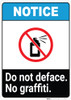 Notice: Do Not Deface - No Graffiti ANSI Portrait Notice: Do Not Deface - No Graffiti ANSI Portrait