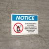 Notice: Do Not Deface Walls - No Loitering Landscape