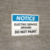 Notice: Electric Service Ground - Do Not Paint Landscape Notice: Electric Service Ground - Do Not Paint Landscape