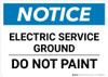 Notice: Electric Service Ground - Do Not Paint Landscape Notice: Electric Service Ground - Do Not Paint Landscape