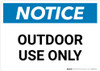 Notice: Outdoor Use Only Landscape Notice: Outdoor Use Only Landscape