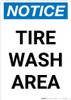 Notice: Tire Wash Area Portrait Notice: Tire Wash Area Portrait