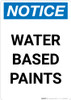Notice: Water Based Paints Portrait