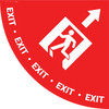 Exit Man Icon with Arrow - Half Swing Sign Exit Man Icon with Arrow - Half Swing Sign