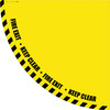 Fire Exit Keep Clear - Yellow Half Swing Door Sign Fire Exit Keep Clear - Yellow Half Swing Door Sign