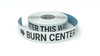 Burn Center This Way With Right Arrow - Inline Printed Floor Marking Tape Burn Center This Way With Right Arrow - Inline Printed Floor Marking Tape