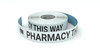 Pharmacy This Way With Left Arrow - Inline Printed Floor Marking Tape Pharmacy This Way With Left Arrow - Inline Printed Floor Marking Tape