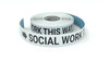 Social Work This Way With Right Arrow - Inline Printed Floor Marking Tape Social Work This Way With Right Arrow - Inline Printed Floor Marking Tape