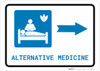 Alternative Medicine Right Arrow with Icon Landscape - Wall Sign Alternative Medicine Right Arrow with Icon Landscape - Wall Sign